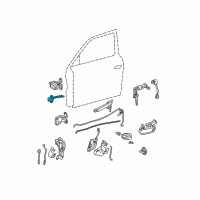 OEM Hyundai Accent Checker Assembly-Front Door, LH Diagram - 79380-25001