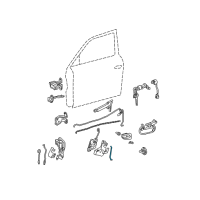 OEM 2003 Hyundai Accent Rod-Front Door Actuator LH Diagram - 81373-25000