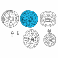 OEM 2017 Ram ProMaster 3500 Aluminum Wheel Diagram - 68244971AA