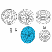 OEM 2017 Ram ProMaster 3500 Wheel Cover Diagram - 68157838AC