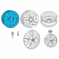 OEM 2014 Ram ProMaster 3500 Steel Wheel Diagram - 68417596AA