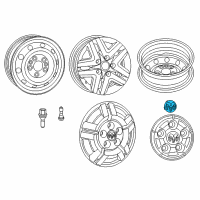 OEM 2016 Ram ProMaster 2500 Wheel Center Cap Diagram - 68157851AB