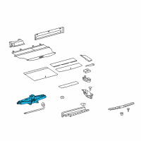 OEM 2014 Toyota RAV4 Jack Assembly Diagram - 09111-0R030