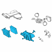 OEM 2019 Toyota Highlander Air Cleaner Assembly Diagram - 17700-0P250