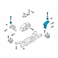 OEM Ford Mustang Mount Bracket Diagram - FR3Z-6031-A