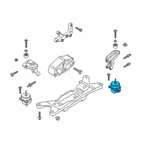 OEM 2022 Ford Mustang INSULATOR ASY - ENGINE SUPPORT Diagram - LR3Z-6038-A