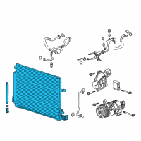 OEM 2017 Cadillac ATS Condenser Diagram - 22966151