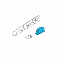 OEM Dodge Lamp-License Diagram - 68006502AA