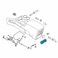 OEM Ford Flex Heater & AC Control Diagram - DA8Z-19980-D