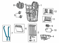 OEM Jeep Grand Wagoneer HEATER CORE Diagram - 68565833AA