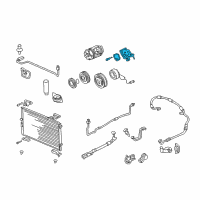 OEM 1998 Acura RL Valve, Suction Service Diagram - 38838-PY3-A02