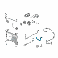 OEM Acura RL Pipe, Suction Diagram - 80321-SZ3-A01