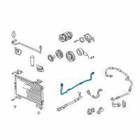 OEM Acura RL Pipe B, Receiver Diagram - 80342-SZ3-A01