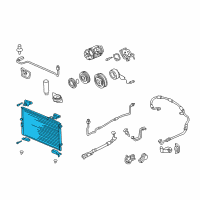 OEM Acura RL Condenser Set Diagram - 80101-SZ3-A01