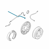 OEM 2003 Nissan Pathfinder Tube Assy-Rear Brake, LH Diagram - 46310-0W00A