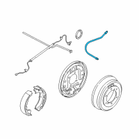 OEM 1997 Infiniti QX4 Hose Assy-Brake, Rear Diagram - 46210-0W06A