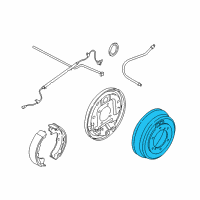 OEM 1994 Nissan D21 Drum-Brake, Rear Diagram - 43206-VM30B