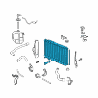 OEM 2010 Honda Civic Radiator (Denso) Diagram - 19010-RRH-901