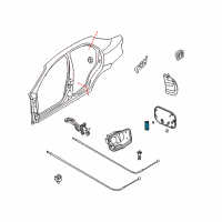 OEM Chevrolet Hinge Diagram - 96408353