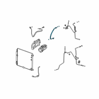 OEM 2006 Cadillac SRX Hose, A/C Compressor Diagram - 25735202