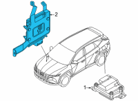 OEM Hyundai Tucson T/M CONTROL UNIT Diagram - 95440-3D220