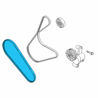 OEM Ford Escape AC Belt Diagram - GJ5Z-8620-A