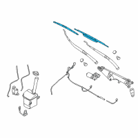 OEM 2007 Hyundai Entourage Blade Assembly-Wiper, Passeger Diagram - 98360-4D000