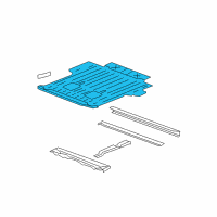 OEM Chevrolet Avalanche 2500 Floor Pan Diagram - 20867259