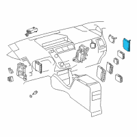 OEM Toyota Prius V Module Diagram - 86792-47230