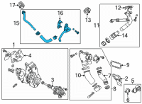 OEM Cadillac CT5 Coolant Line Diagram - 12701695