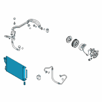 OEM Kia CONDENSER Assembly-COOLE Diagram - 97606D9950