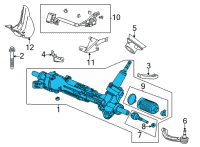 OEM Acura TLX RACK, POWER STEERING Diagram - 53620-TGV-A03