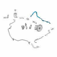 OEM Honda Odyssey Hose, Power Steering Feed Diagram - 53713-TK8-A01