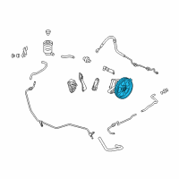 OEM 2014 Honda Pilot Pulley, Power Steering Pump Diagram - 56483-RV0-A01