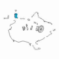 OEM 2017 Honda Odyssey Tank, Power Steering Oil Diagram - 53701-TK8-A01