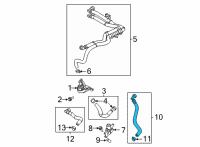 OEM Ford HOSE - HEATER WATER Diagram - ML3Z-18N344-A