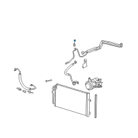 OEM Cadillac DTS AC Tube Cap Diagram - 88957402