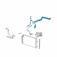 OEM 2009 Cadillac DTS Evaporator Tube Diagram - 15880944