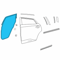 OEM Nissan Murano WEATHERSTRIP-REAR DOOR, RH Diagram - 82830-9UH0A