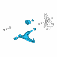 OEM 2015 Chevrolet Malibu Lower Control Arm Diagram - 23354433