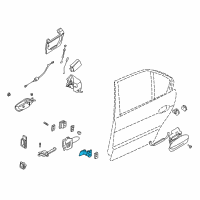 OEM 2000 BMW 528i Hinge, Rear Door, Lower, Left Diagram - 41-52-8-207-937