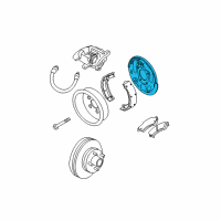 OEM Oldsmobile Bravada Backing Plate Diagram - 88935985