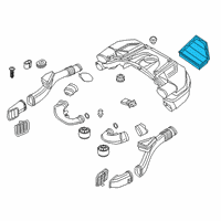 OEM 2016 BMW 750i xDrive Air Filter Element, Cylinder Bank 2 Diagram - 13-71-8-613-251