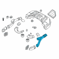 OEM 2019 BMW X7 INTAKE DUCT, LEFT Diagram - 13-71-8-662-936