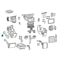 OEM 2016 Dodge Dart Air Conditioner And Heater Actuator Diagram - 68164961AA