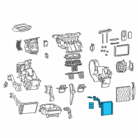 OEM 2015 Dodge Dart EVAPORATOR-Air Conditioning Diagram - 68242942AA