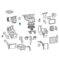 OEM Dodge Dart Air Conditioning Mode Door Actuator Diagram - 68164958AA