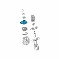 OEM 2009 Cadillac DTS Strut Mount Diagram - 15812568