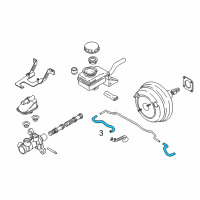 OEM Nissan Hose Vacuum Tank Diagram - 47474-1JA0A