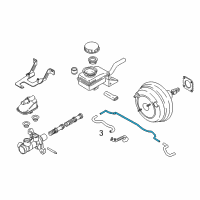 OEM 2017 Nissan Quest Tube-Booster To Tank Diagram - 47401-1JA0A